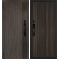 Вертикаль смарт/Гладкая Дымчатый камень,  дуб мореный (замковая часть) / Эвкалипт африканский