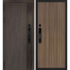 Вертикаль смарт/Гладкая Дымчатый камень,  дуб мореный (замковая часть) / Эвкалипт испанский