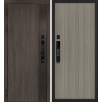 Вертикаль смарт/Гладкая Дымчатый камень,  дуб мореный (замковая часть) / Эвкалипт португальский