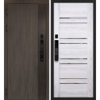 Вертикаль смарт/PSK-1 Дымчатый камень,  дуб мореный (замковая часть) / Ривьера айс