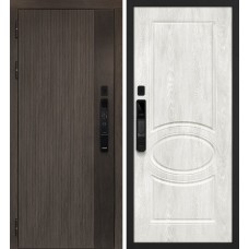 Вертикаль смарт/Сиена 1 Дымчатый камень,  дуб мореный (замковая часть) / Дуб жемчужный