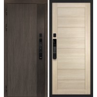 Вертикаль смарт/ТЕХНО 708 Дымчатый камень,  дуб мореный (замковая часть) / Капучино