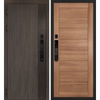 Вертикаль смарт/ТЕХНО 708 Дымчатый камень,  дуб мореный (замковая часть) / Миндаль