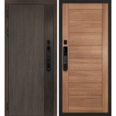 Вертикаль смарт/ТЕХНО 708 Дымчатый камень,  дуб мореный (замковая часть) / Миндаль