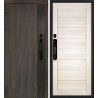 Вертикаль смарт/ТЕХНО 708 Дымчатый камень,  дуб мореный (замковая часть) / Сандал бежевый