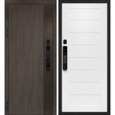 Вертикаль смарт/ТЕХНО 708 Дымчатый камень,  дуб мореный (замковая часть) / Белоснежный