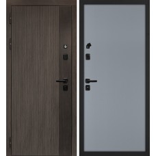 Вертикаль/Гладкая Дымчатый камень,  дуб мореный (замковая часть) / Серый матовый