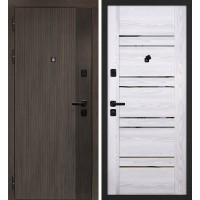 Вертикаль/PSK 1 Дымчатый камень,  дуб мореный (замковая часть) / Ривьера айс