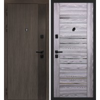 Вертикаль/PSK 1 Дымчатый камень,  дуб мореный (замковая часть) / Ривьера грей