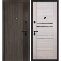 Вертикаль/PSK 1 Дымчатый камень,  дуб мореный (замковая часть) / Ривьера крем