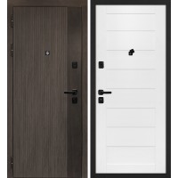 Вертикаль/Техно 708 Дымчатый камень,  дуб мореный (замковая часть) / Белоснежный