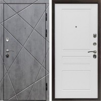 Входная дверь Termo Door Лучи бетон Классика Лиственница