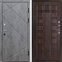 Входная дверь Termo Door Лучи бетон Престиж Венге