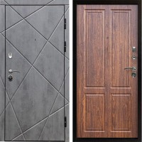 Входная дверь Termo Door Лучи бетон Стандарт орех