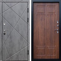 Входная дверь Termo Door Лучи бетон Премиум орех