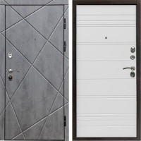 Входная дверь Termo Door Лучи бетон White Line