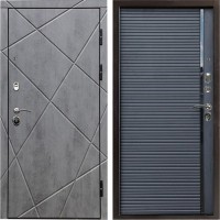Входная дверь Termo Door Лучи бетон Porte black