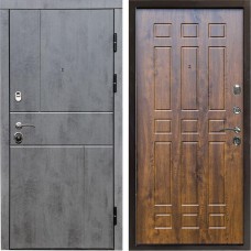 Входная дверь Termo Door Вертикаль бетон Спарта дуб