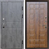 Входная дверь Termo Door Вертикаль бетон Престиж дуб
