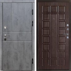 Входная дверь Termo Door Вертикаль бетон Престиж Венге