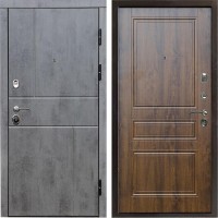 Входная дверь Termo Door Вертикаль бетон Классика Дуб