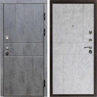 Входная дверь Termo Door Вертикаль бетон Горизонт бетон светлый