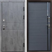 Входная дверь Termo Door Вертикаль бетон Porte black