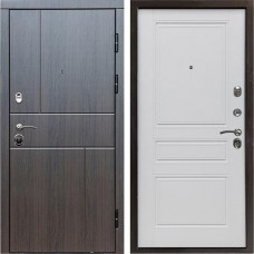 Входная дверь Termo Door Вертикаль венге Классика Белый матовый