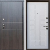 Входная дверь Termo Door Вертикаль венге Престиж Белое дерево