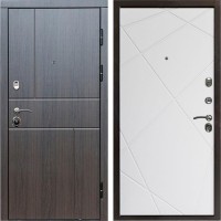 Входная дверь Termo Door Вертикаль венге Лучи белый