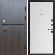 Входная дверь Termo Door Вертикаль венге Лучи белый