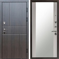 Входная дверь Termo Door Вертикаль венге Зеркало Лиственница
