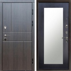 Входная дверь Termo Door Вертикаль венге Зеркало триумф венге