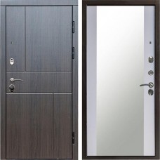 Входная дверь Termo Door Вертикаль венге Зеркало белый софт