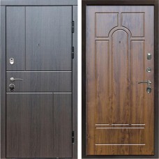 Входная дверь Termo Door Вертикаль венге Арка дуб