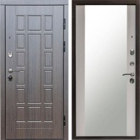 Входная дверь Termo Door Виргиния венге Зеркало Лиственница белая
