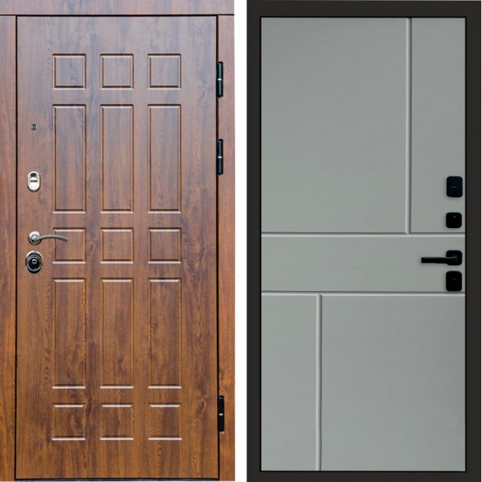 Дверь Termo Door Афина дуб Горизонт Grey софт