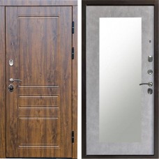 Входная дверь Termo Door Орегон дуб Зеркало триумф бетон светлый