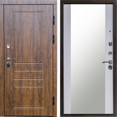 Входная дверь Termo Door Орегон дуб Зеркало белый софт