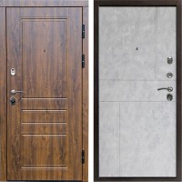 Входная дверь Termo Door Орегон дуб Горизонт бетон светлый