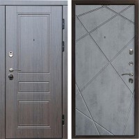 Входная дверь Termo Door Орегон венге Лучи бетон темный