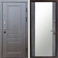 Входная дверь Termo Door Орегон венге Зеркало бетон темный