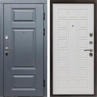 Входная дверь Termo Door Премиум Grey Престиж белый матовый