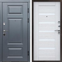 Входная дверь Termo Door Премиум Grey Царга лиственница белая