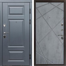 Входная дверь Termo Door Премиум Grey Лучи бетон темный