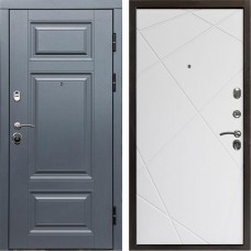 Входная дверь Termo Door Премиум Grey Лучи белый