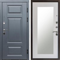 Входная дверь Termo Door Премиум Grey Зеркало Триумф лиственница белая