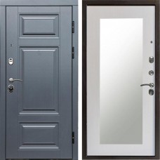 Входная дверь Termo Door Премиум Grey Зеркало Триумф лиственница белая