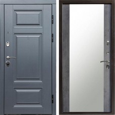 Входная дверь Termo Door Премиум Grey Зеркало бетон темный
