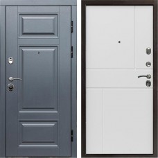 Входная дверь Termo Door Премиум Grey Горизонт белый
